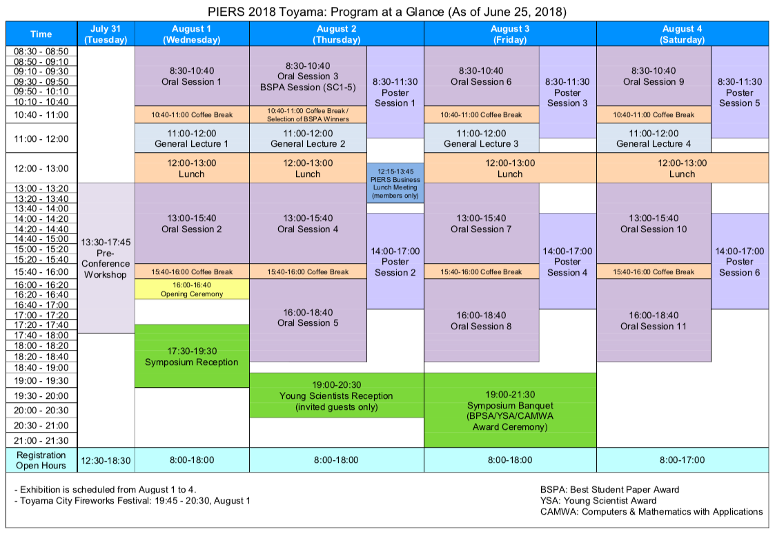 Program | PIERS 2018 Toyama